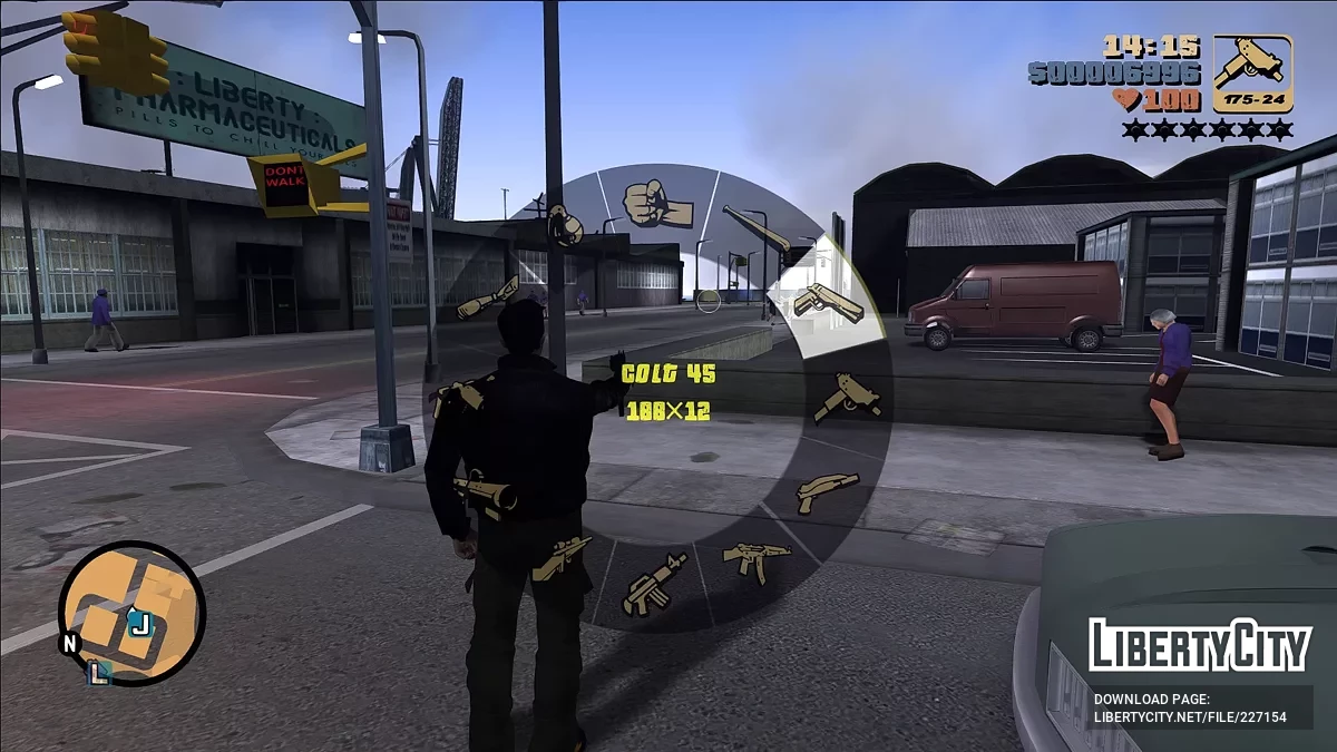 Кращі іконки для моду колеса зброї / GTA 3