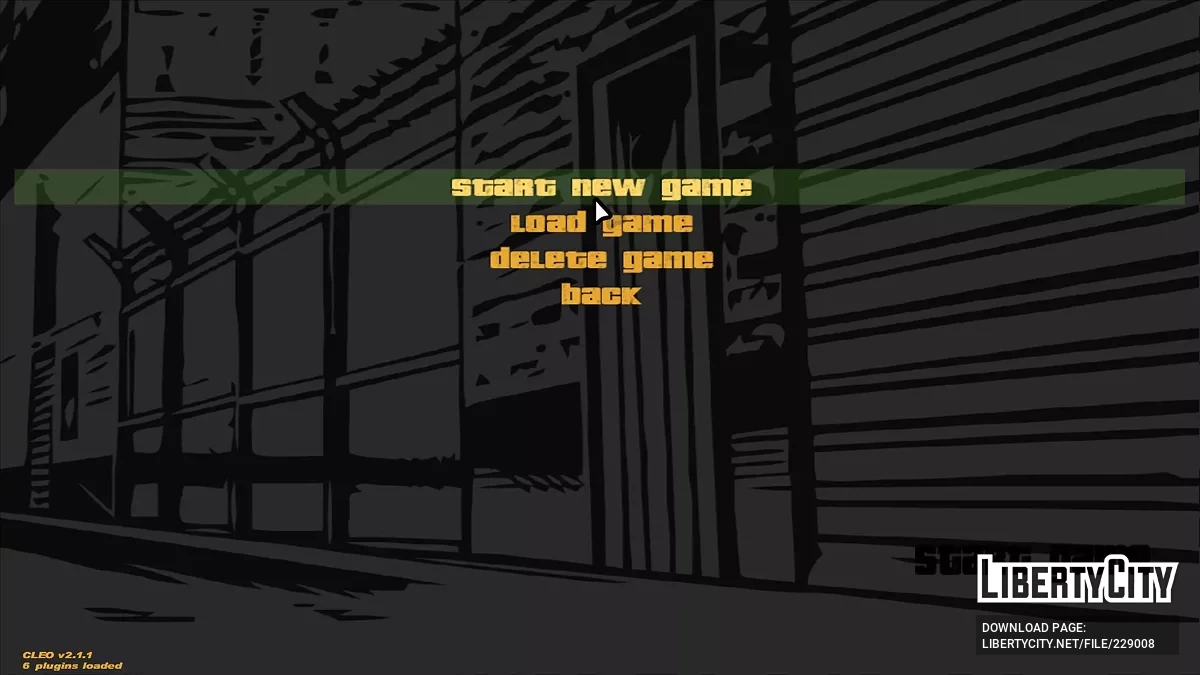 Меню та завантажувальний екран GTA 3 до 10-річчя / GTA 3