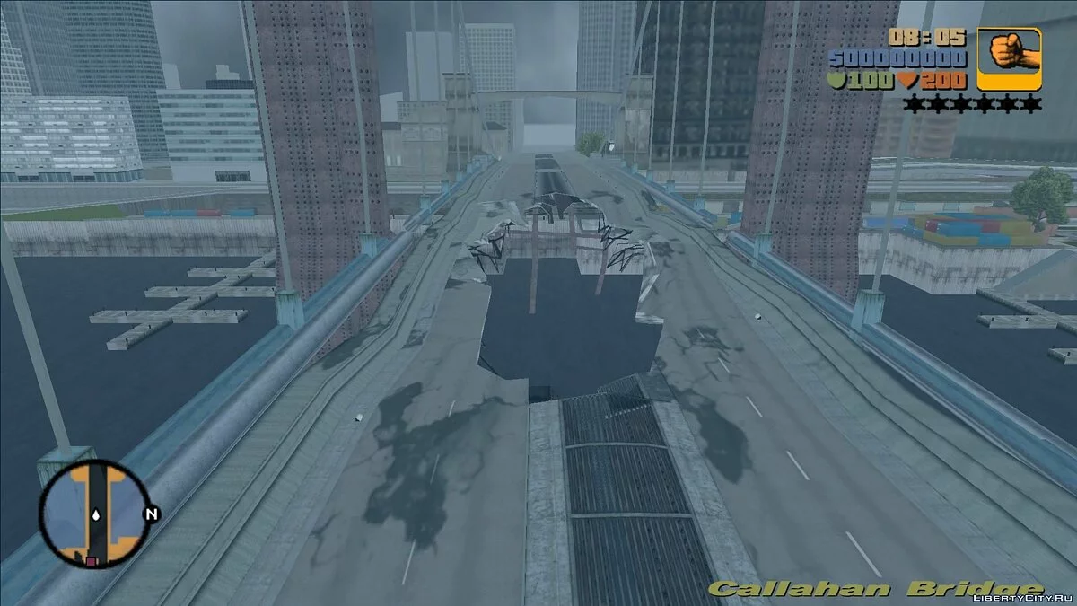 New Model Of The Damaged Bridge "Callahan" / GTA 3