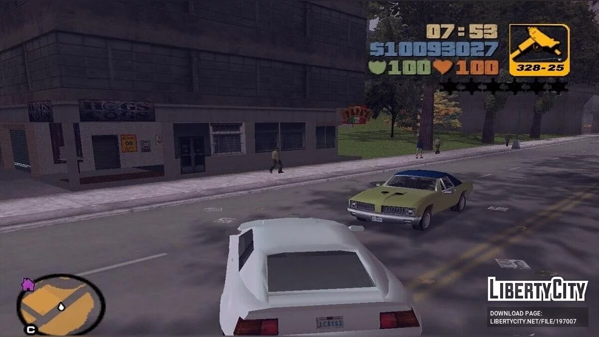 Carte de Liberty City Stories / GTA 3