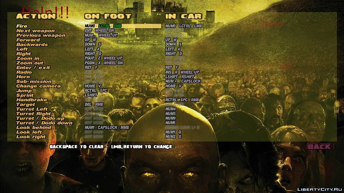 Шрифт для GTA 3: Zombie Mod / GTA 3