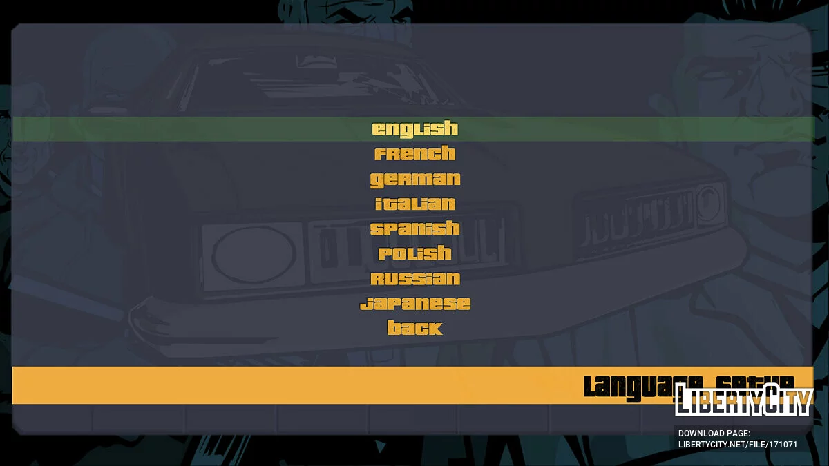 HD PS2 Menu / GTA 3