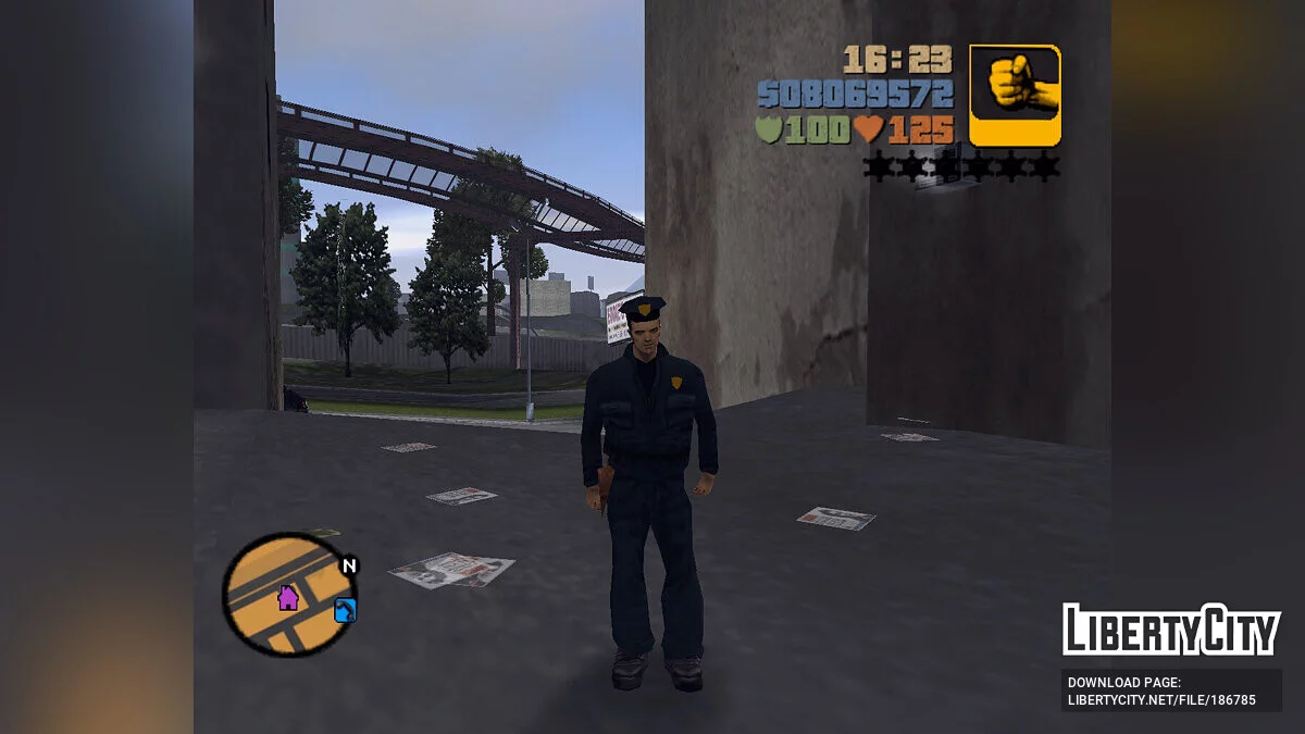 Police Outfit for Claude / GTA 3