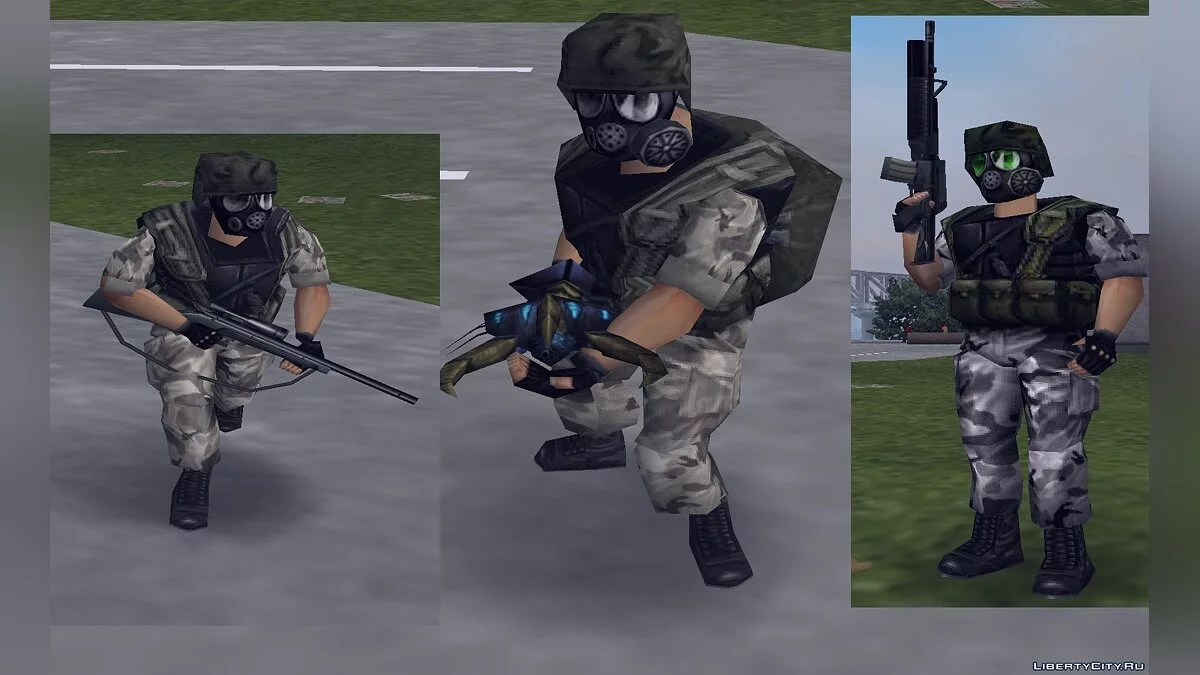 Adrian Shephard з Half Life Opposing Force / GTA 3
