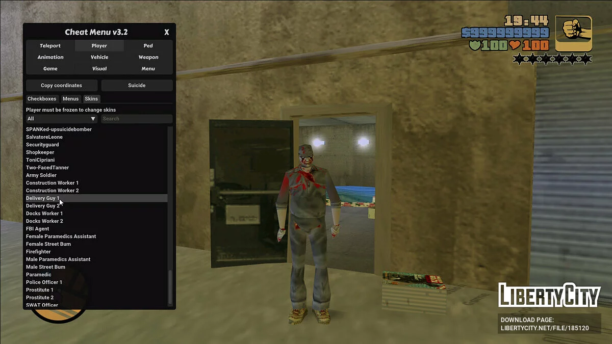 Скіни зомбі III / GTA 3