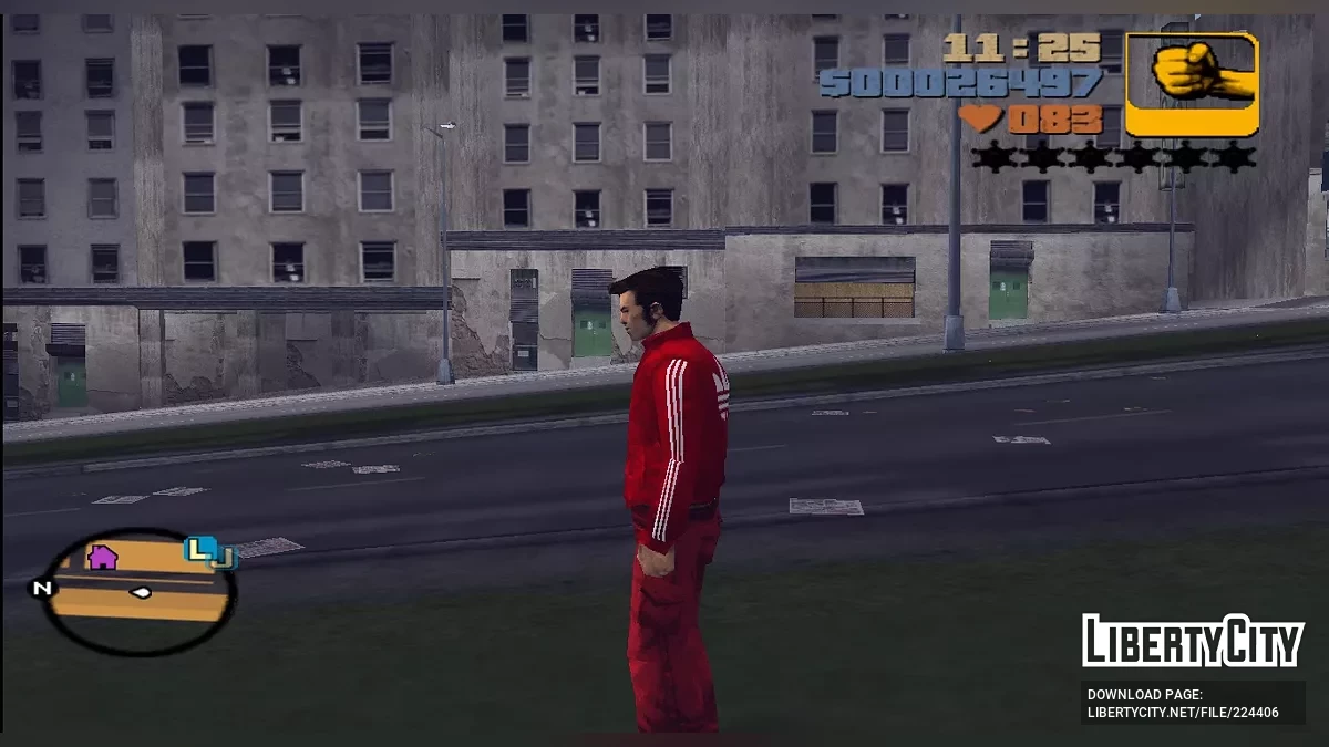 Roter Adidas Trainingsanzug / GTA 3