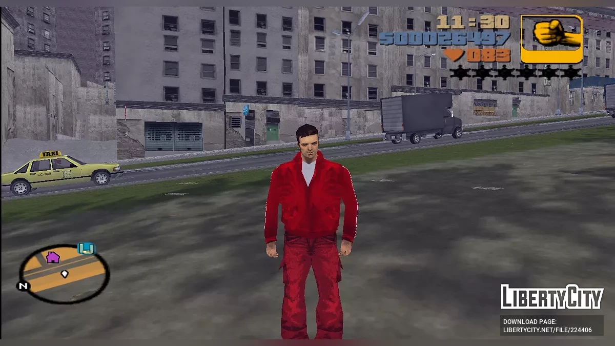Roter Adidas Trainingsanzug / GTA 3