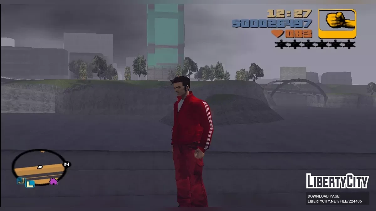 Roter Adidas Trainingsanzug / GTA 3