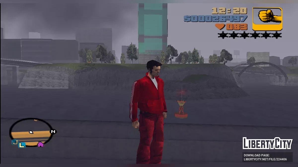 Roter Adidas Trainingsanzug / GTA 3