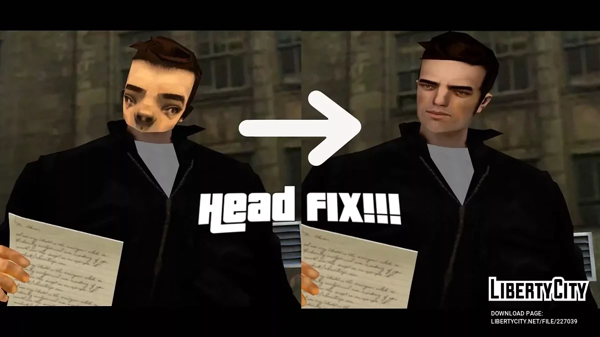 Виправлення голови моделі Клода для кінематик / GTA 3