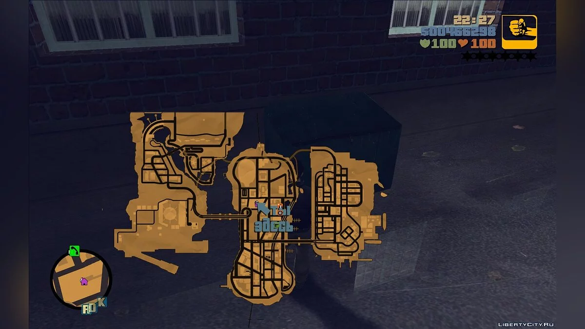 Carte unique dans le jeu / GTA 3