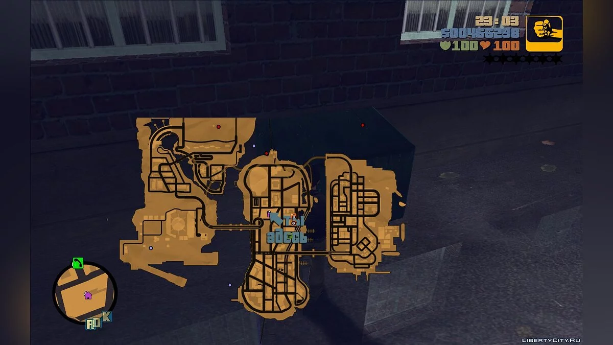 Carte unique dans le jeu / GTA 3
