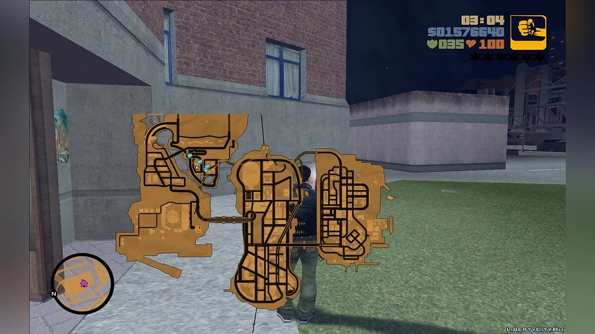 Carte unique dans le jeu / GTA 3