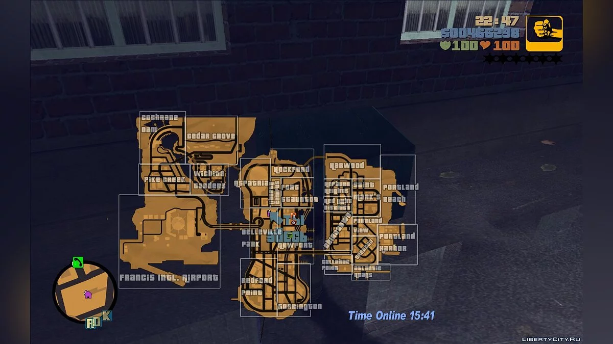 Carte unique dans le jeu / GTA 3