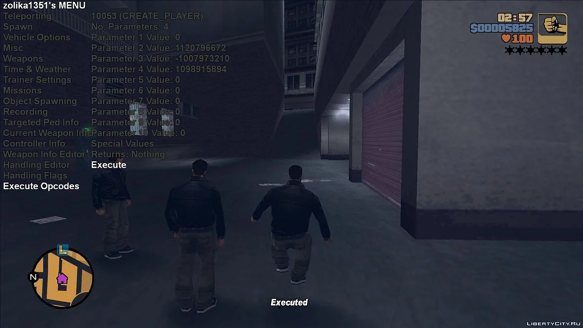 Menu de Treinador/Mod III de Zolika1351 / GTA 3
