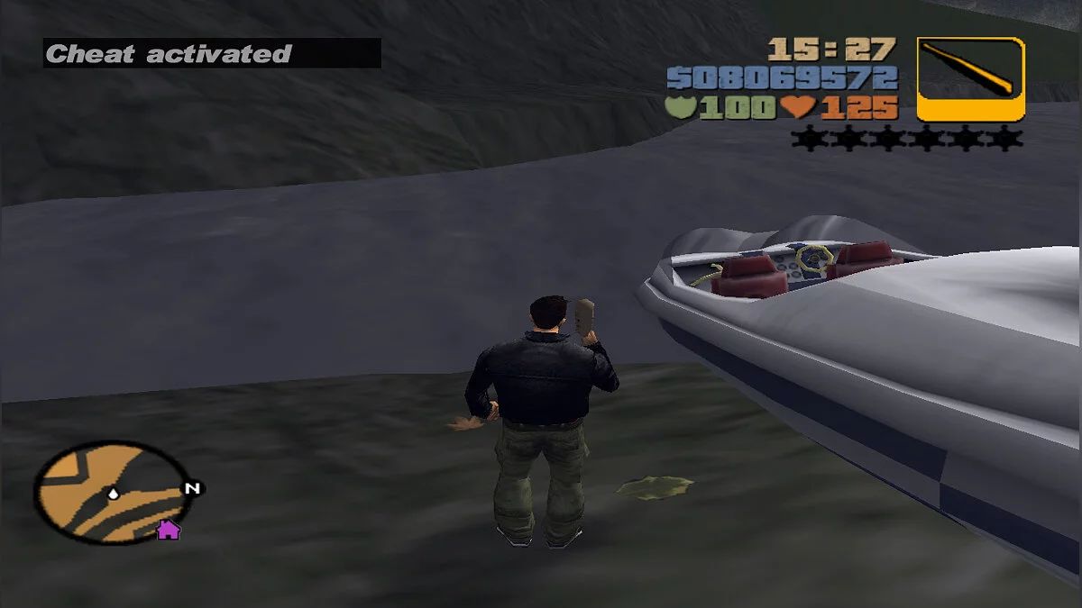 Kode curang untuk perahu / GTA 3