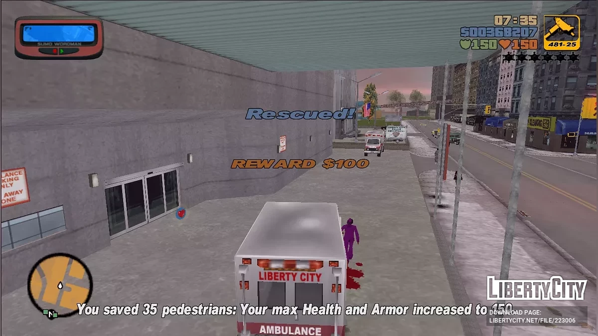 100% Completion Rewards / GTA 3