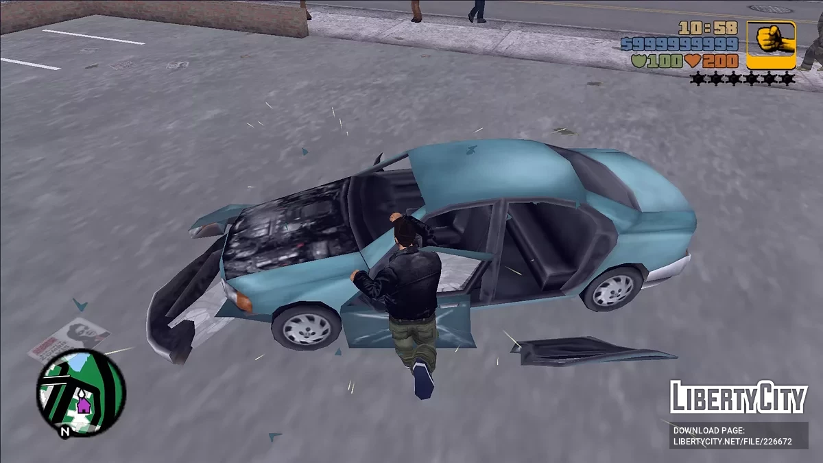 Melee Damages Vehicles / GTA 3