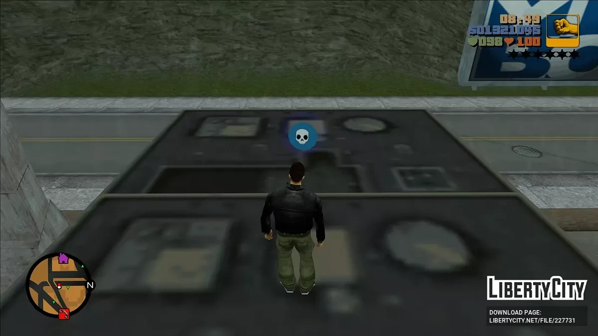Affichage des objets de collection sur la carte de GTA 3 / GTA 3