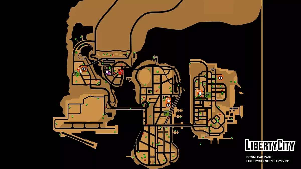 Affichage des objets de collection sur la carte de GTA 3 / GTA 3