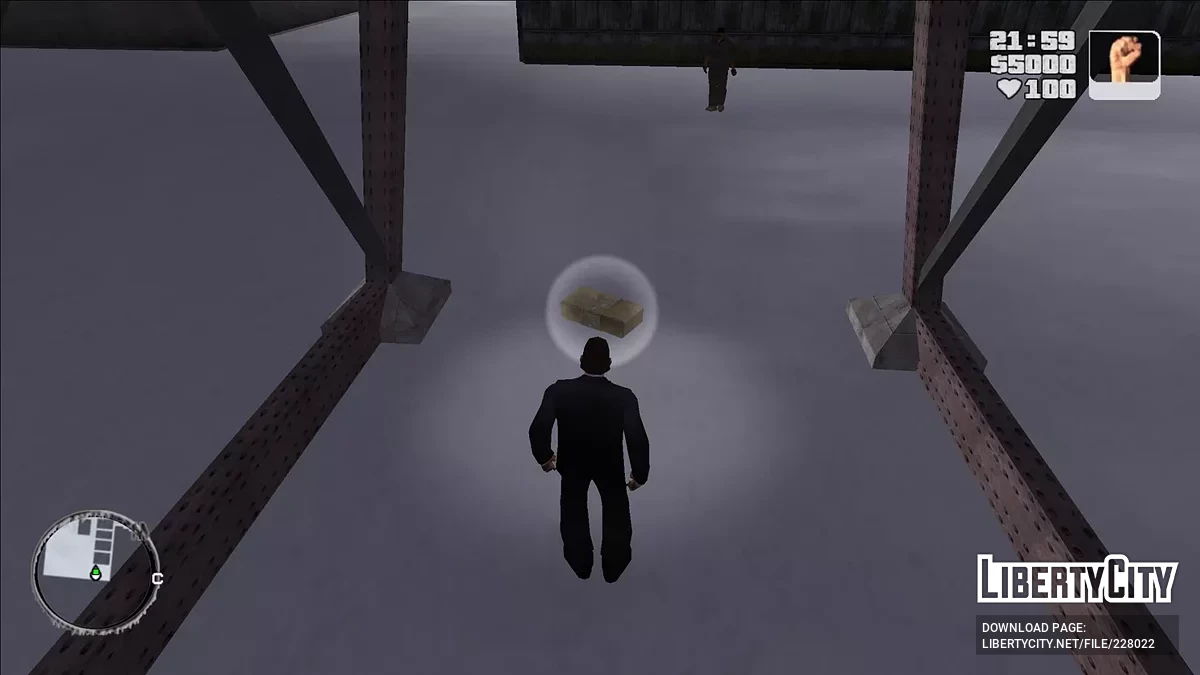 Affichage des objets de collection sur la carte de GTA 3 : Hiver Givré / GTA 3