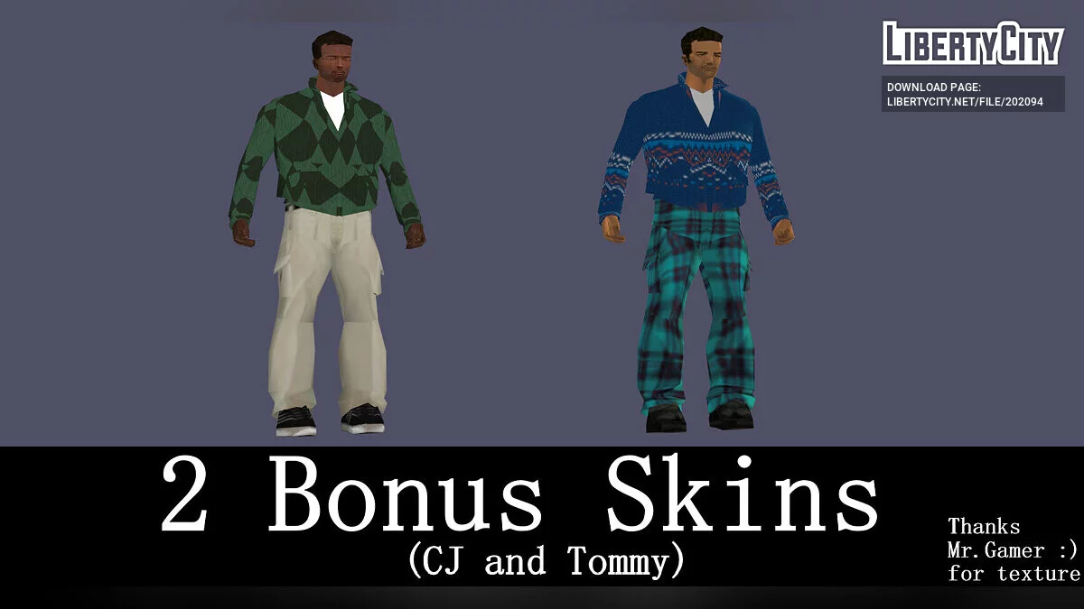 Five New Year skins (+2 bonus) / GTA 3