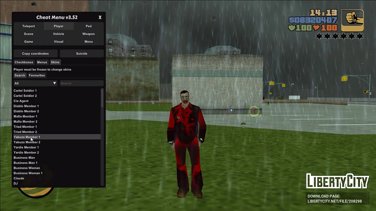Conjunto de aspectos infectados / GTA 3