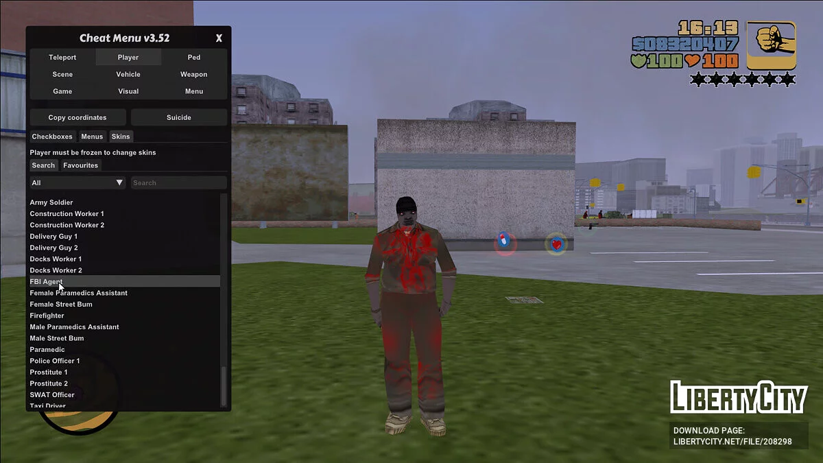 Conjunto de aspectos infectados / GTA 3