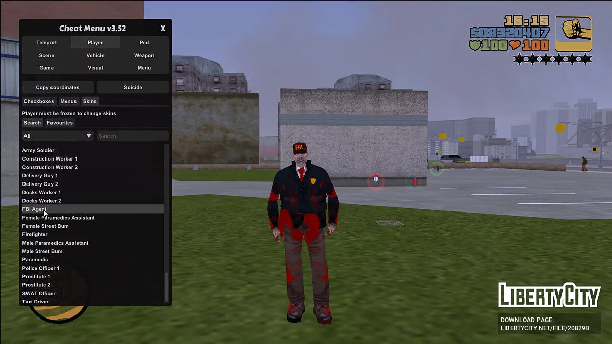 Conjunto de aspectos infectados / GTA 3