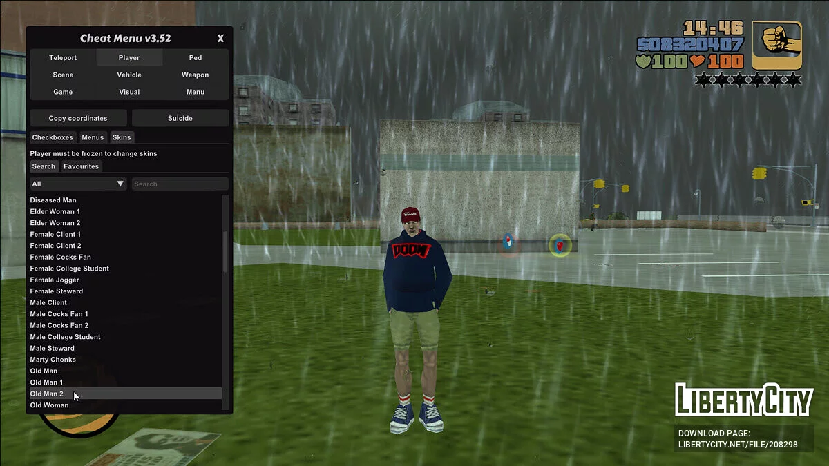 Conjunto de aspectos infectados / GTA 3