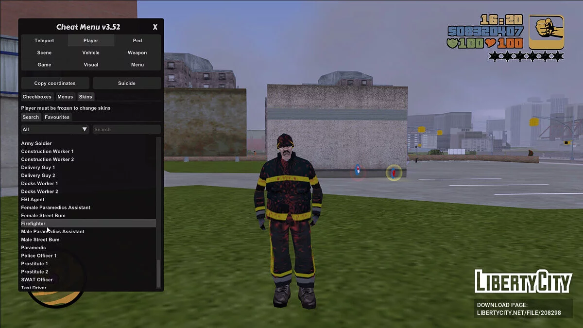 Conjunto de aspectos infectados / GTA 3