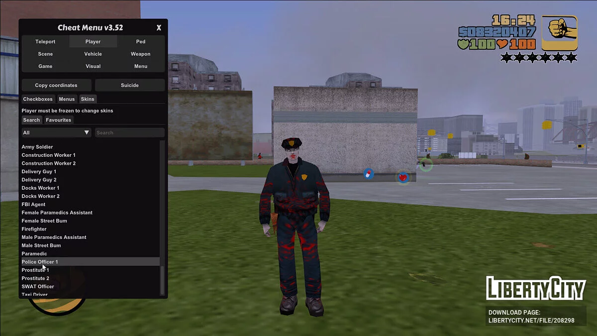 Conjunto de aspectos infectados / GTA 3