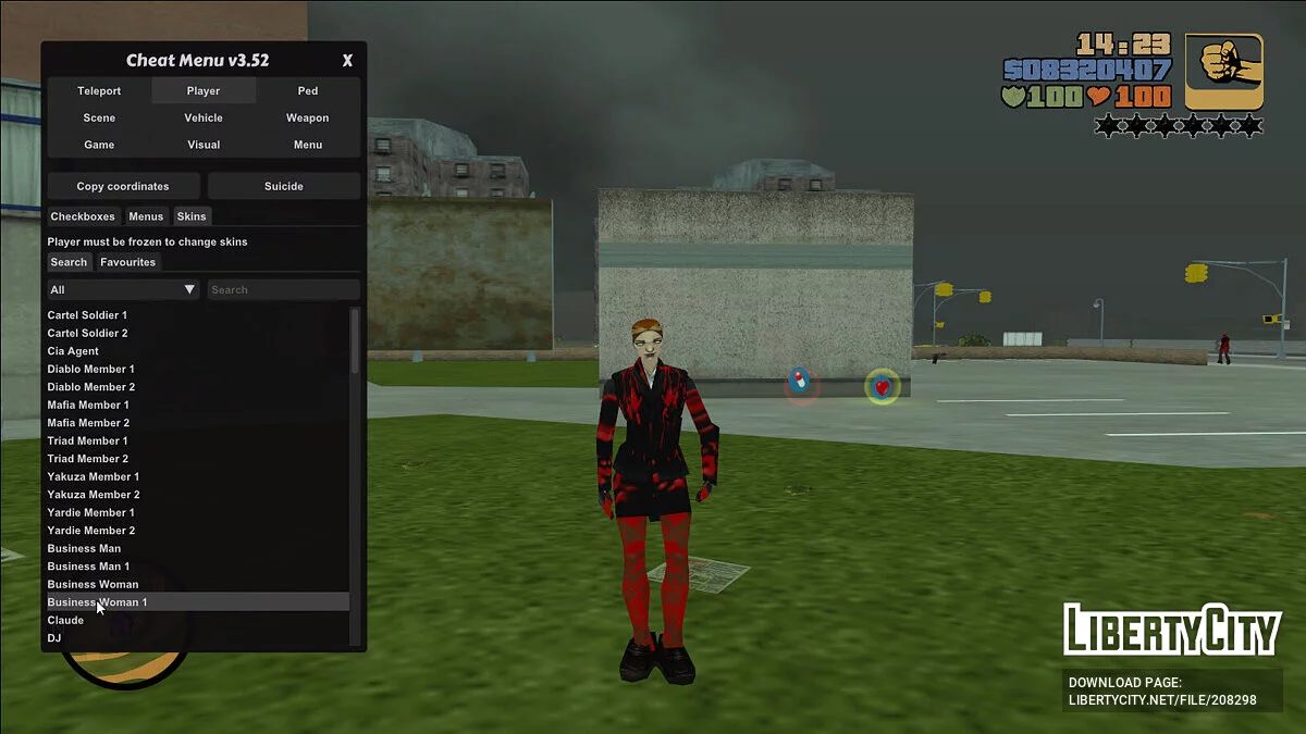 Conjunto de aspectos infectados / GTA 3