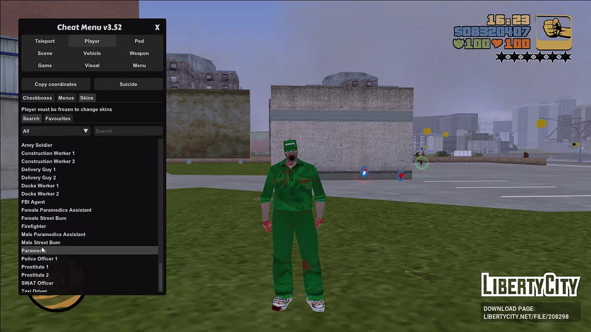 Conjunto de aspectos infectados / GTA 3