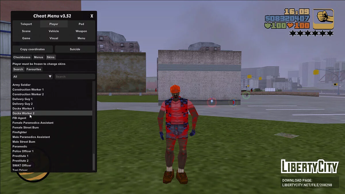Conjunto de aspectos infectados / GTA 3