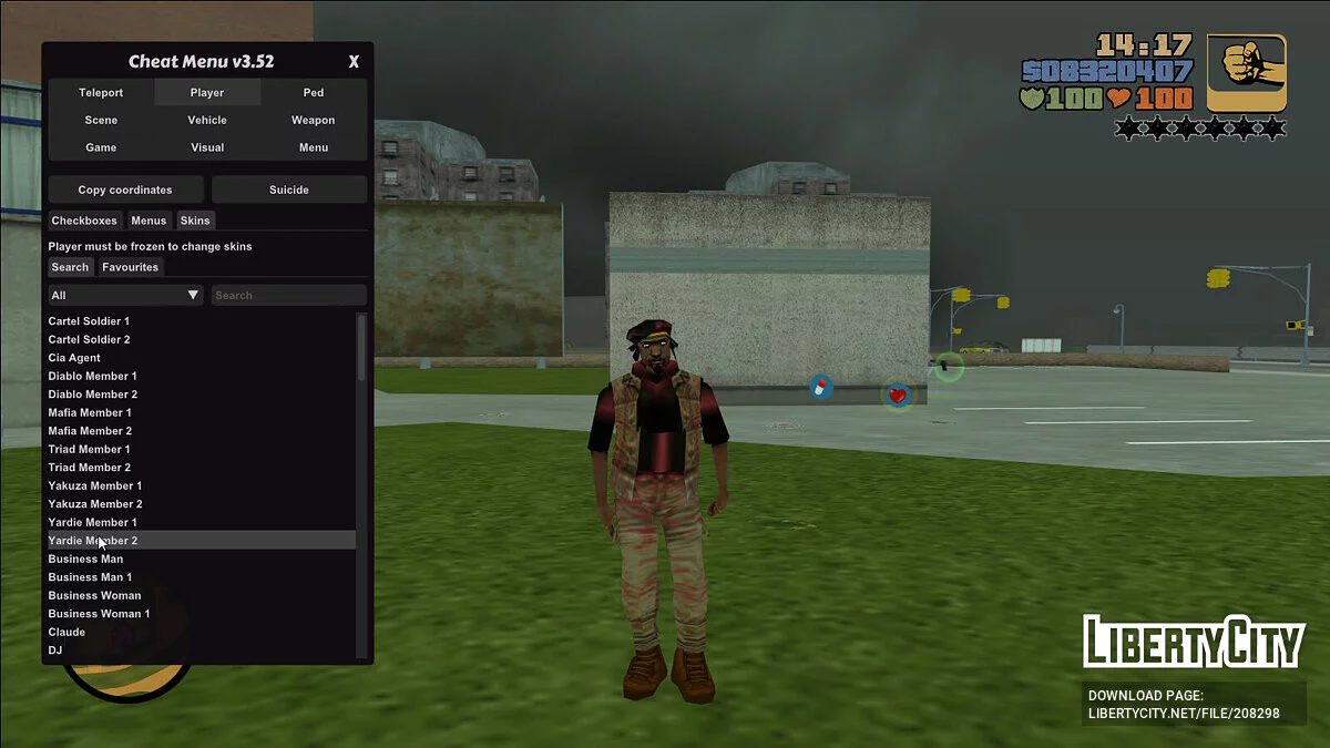 Conjunto de aspectos infectados / GTA 3