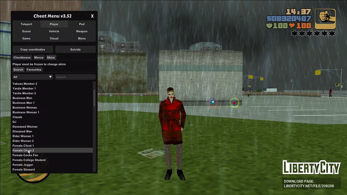 Conjunto de aspectos infectados / GTA 3