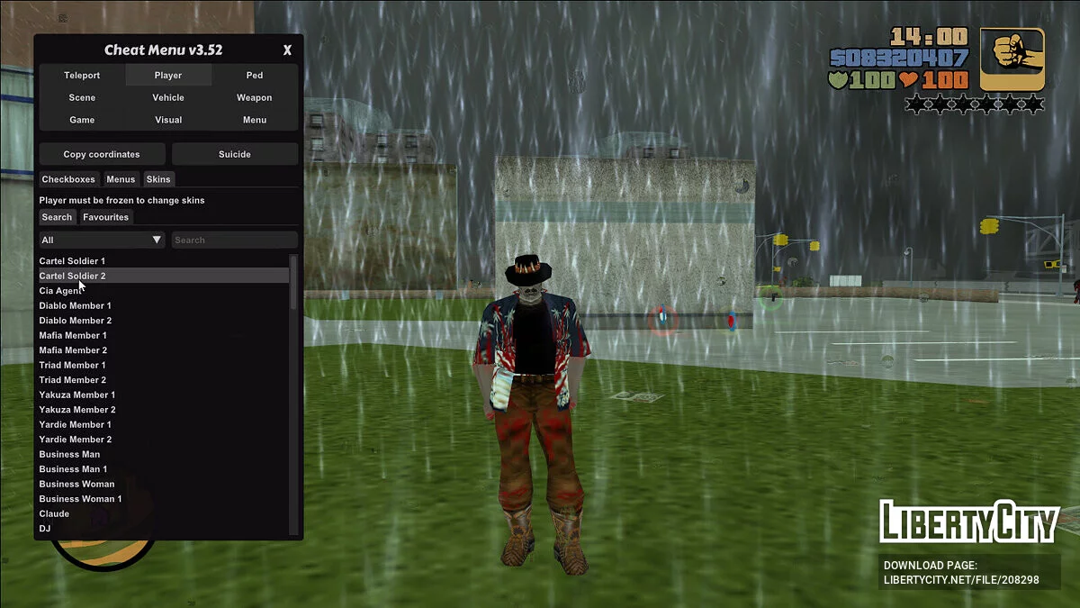 Conjunto de aspectos infectados / GTA 3