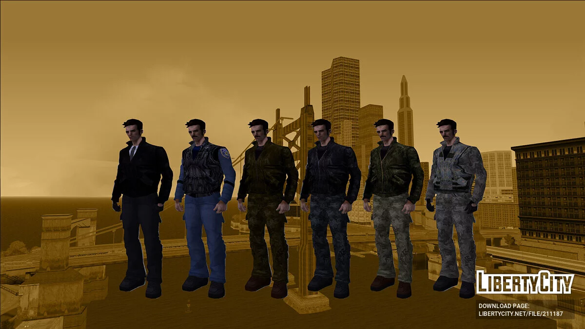 HD skins for the Xbox version of Claude with PC head / GTA 3