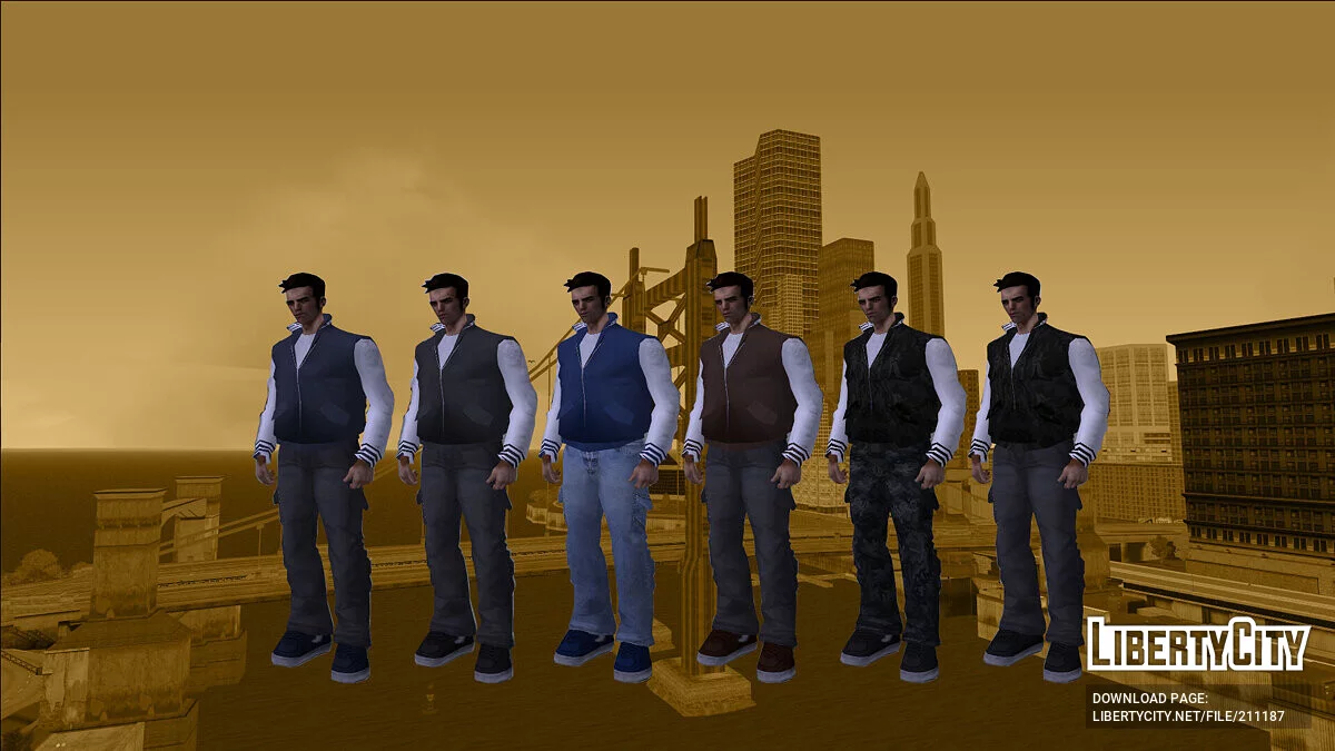 HD skins for the Xbox version of Claude with PC head / GTA 3