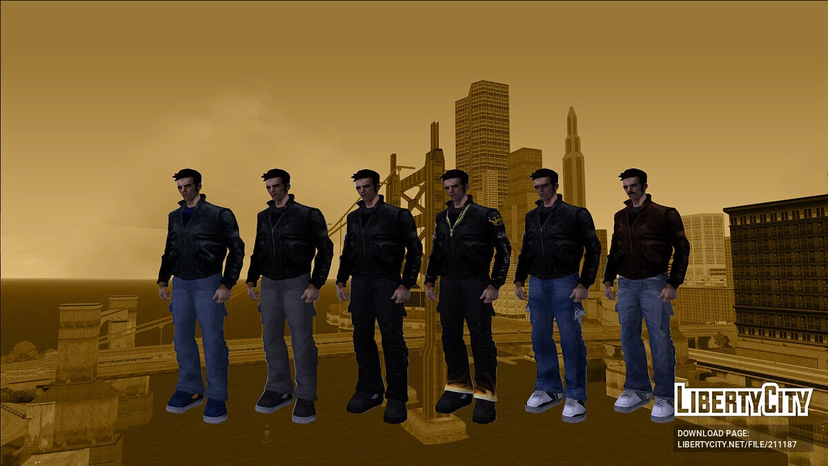 HD skins for the Xbox version of Claude with PC head / GTA 3
