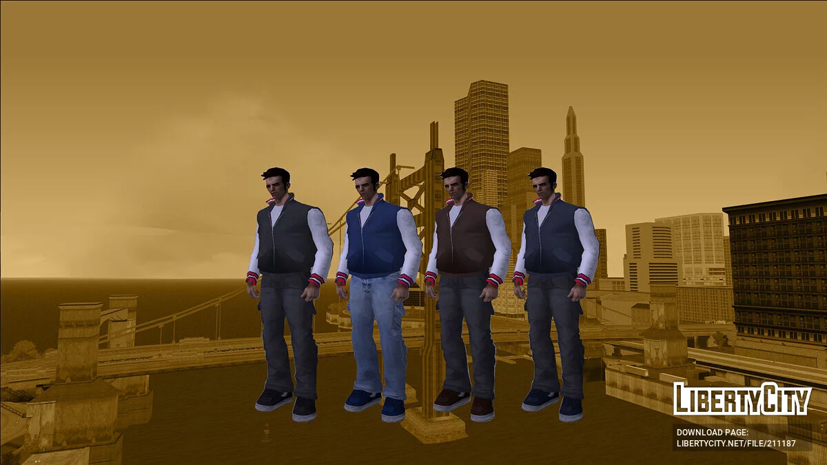 HD skins for the Xbox version of Claude with PC head / GTA 3