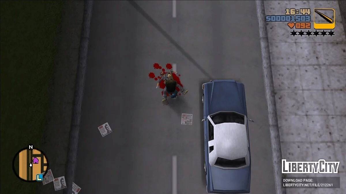 Hotline Miami: Jacket as Claude / GTA 3