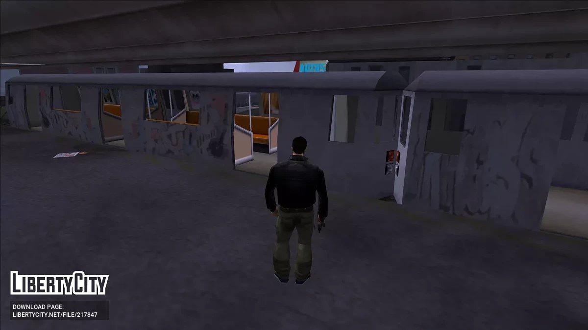 Kereta PC dengan grafiti dari PS2 / GTA 3