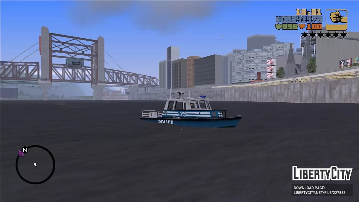 Reefer Polizei Boot Pack / GTA 3