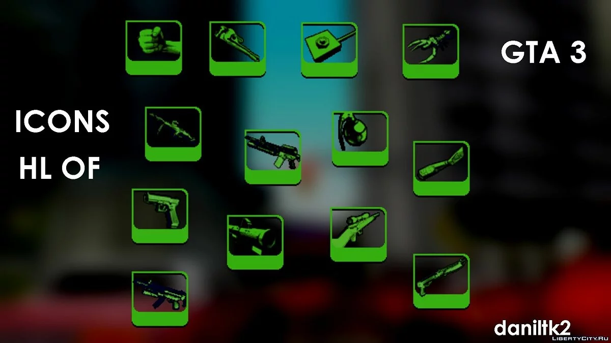 Weapons from Half Life Opposing Force / GTA 3