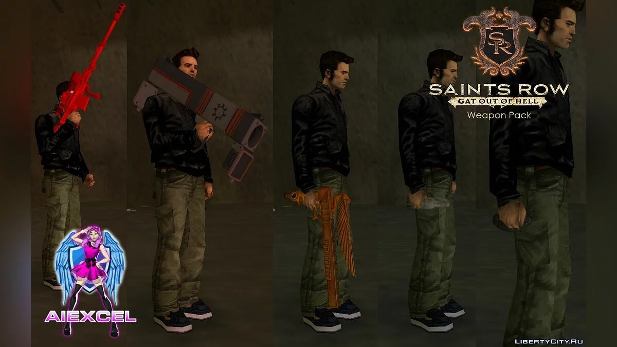 Saints Row: Gat out of Hell Weapons Pack (GTA3 Version) / GTA 3