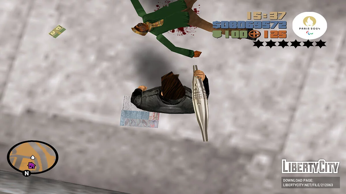 来自巴黎 2024 年奥运火炬 / GTA 3