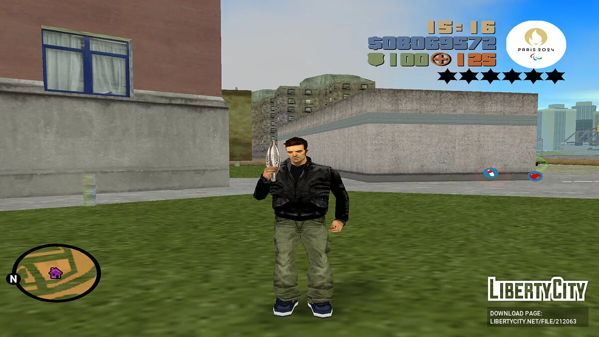 来自巴黎 2024 年奥运火炬 / GTA 3