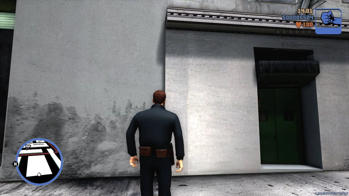Клод у костюмі поліцейського / GTA 3: The Definitive Edition